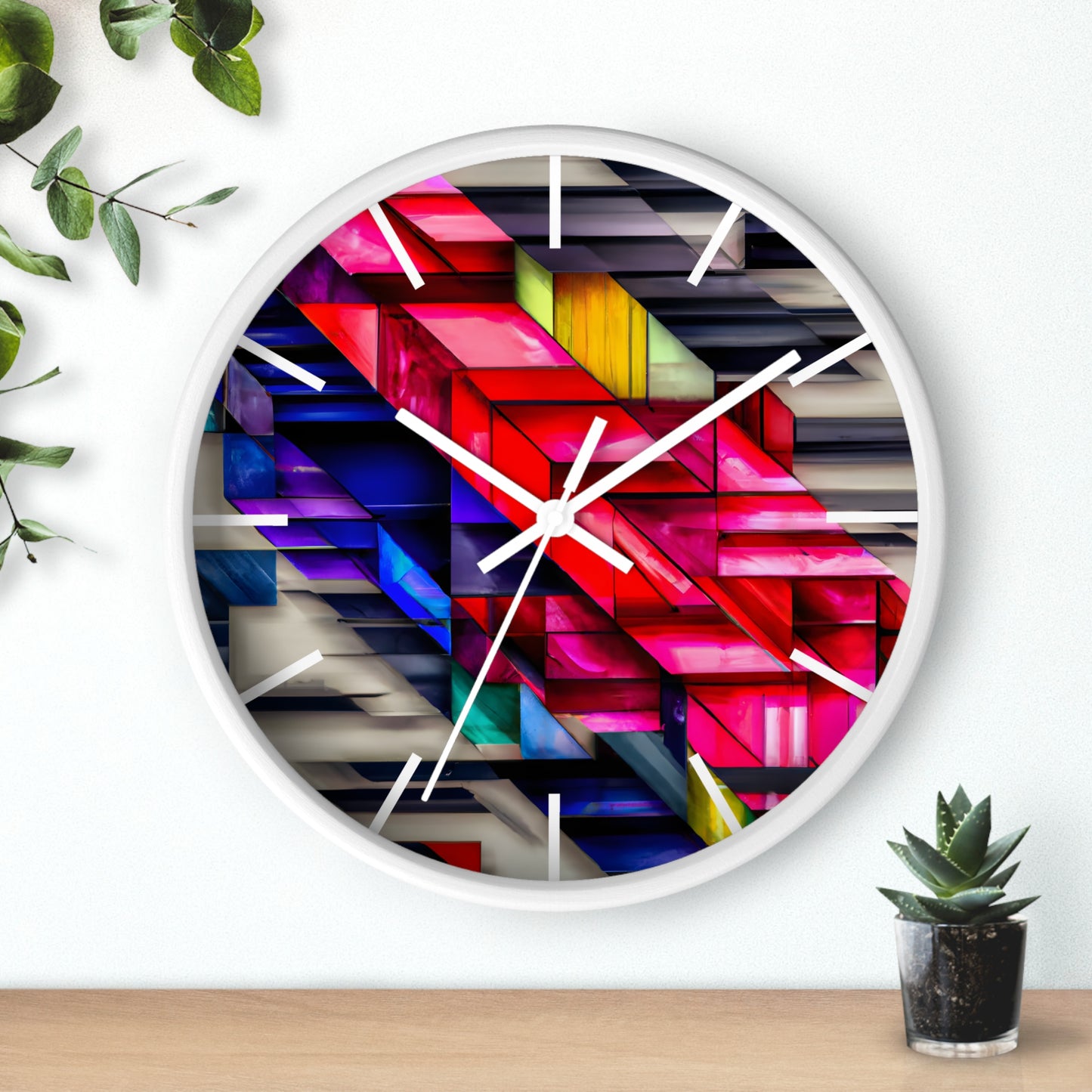 Ruth Rosenfield - Applied Force, Abstractly - Wall Clock