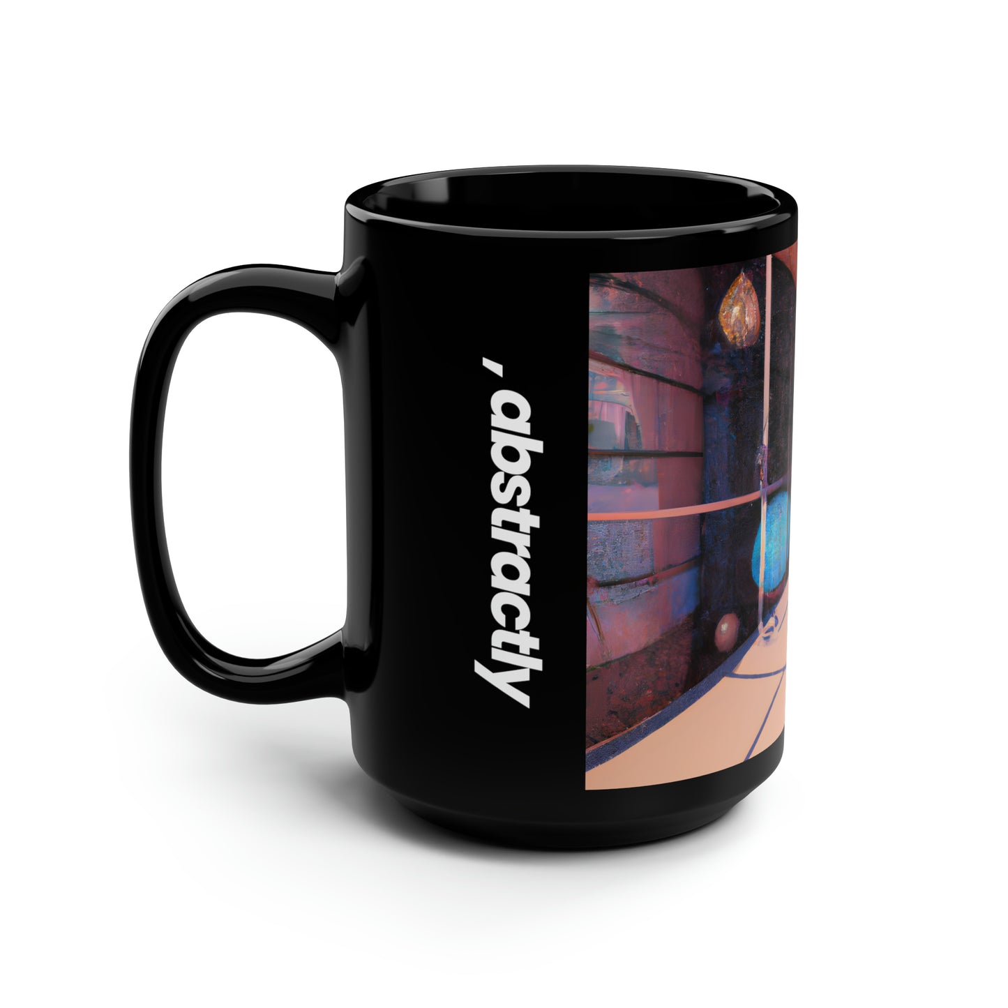 Spectrum Finance - Principle, Abstractly - Black Ceramic Mug 15oz