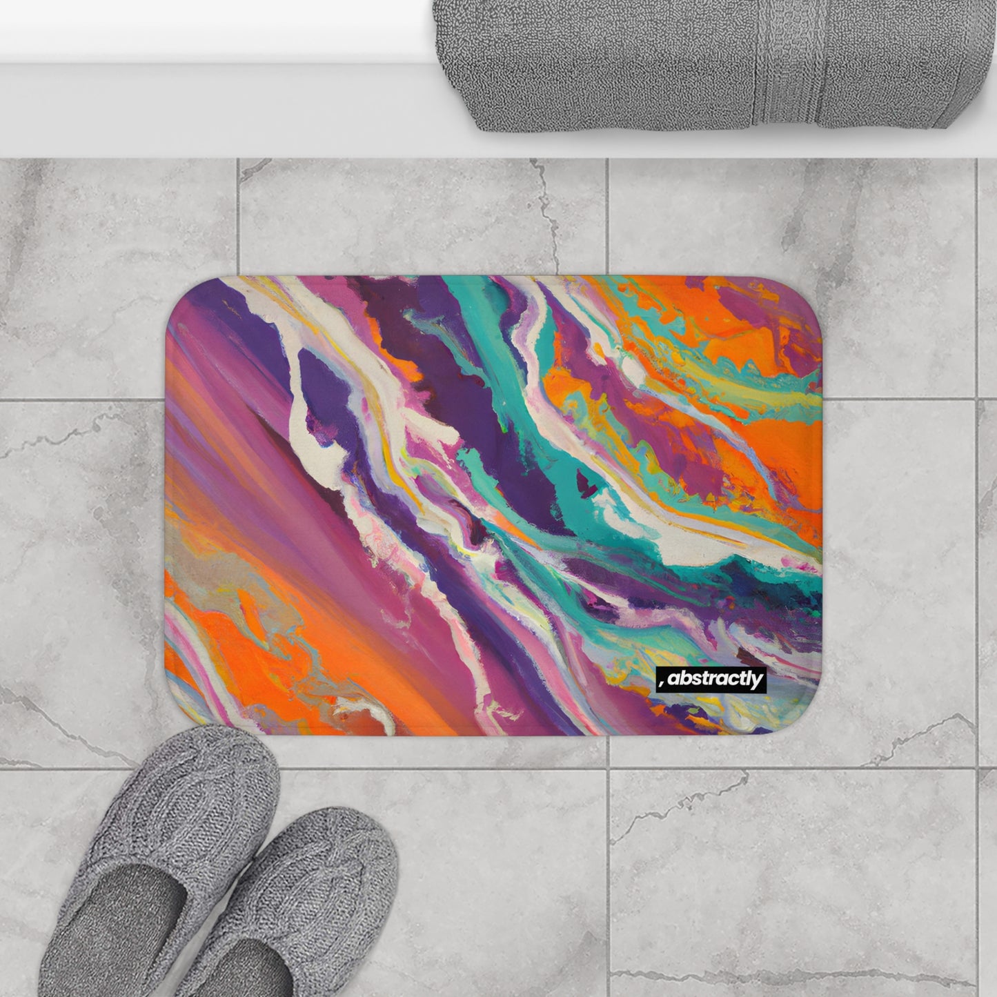 Gustavine Crystalidian - Chemistry, Abstractly - Bath Mat