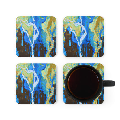 Beryllium Starfire - Chemistry, Abstractly - Corkwood Coaster Set of 4