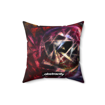 Garrett Farnsworth - Electromagnetic Force, Abstractly - Faux Suede Throw Pillow