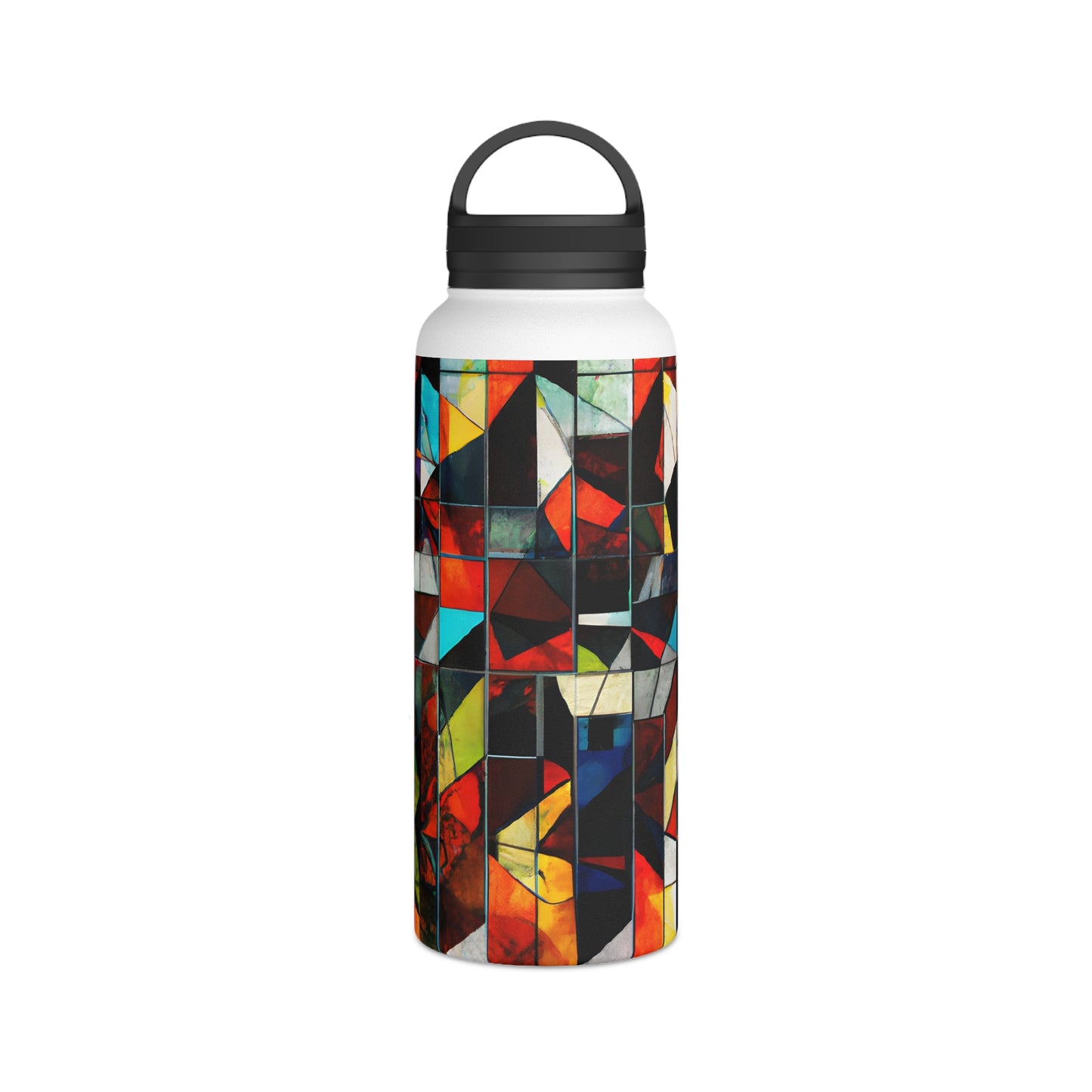 Maxine Cavanaugh - Friction Force, Abstractly - Stainless Steel Water Bottle