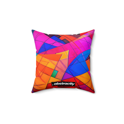 Frank Schroeder - Air Resistance Force, Abstractly - Faux Suede Throw Pillow