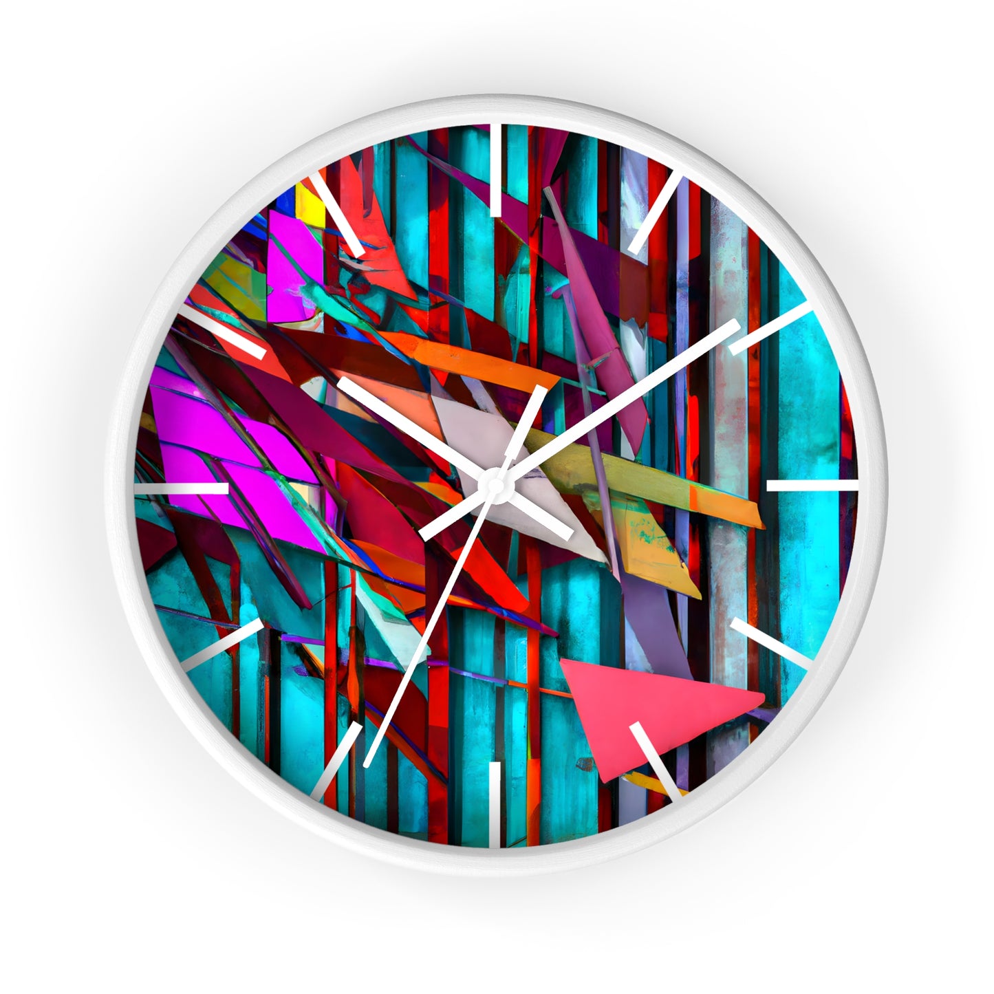 Iris Leonard - Electric Force, Abstractly - Wall Clock