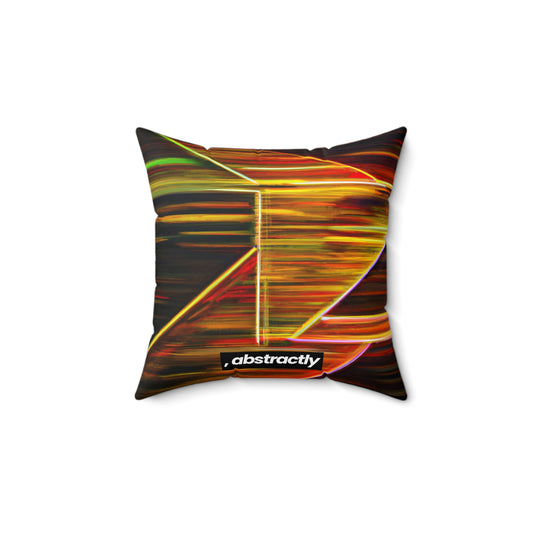 Margaret Hessler - Electric Force, Abstractly - Faux Suede Throw Pillow