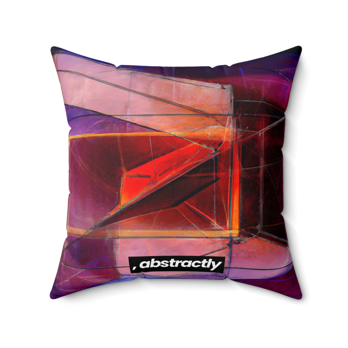 Margaret Hollis - Strong Force, Abstractly - Faux Suede Throw Pillow