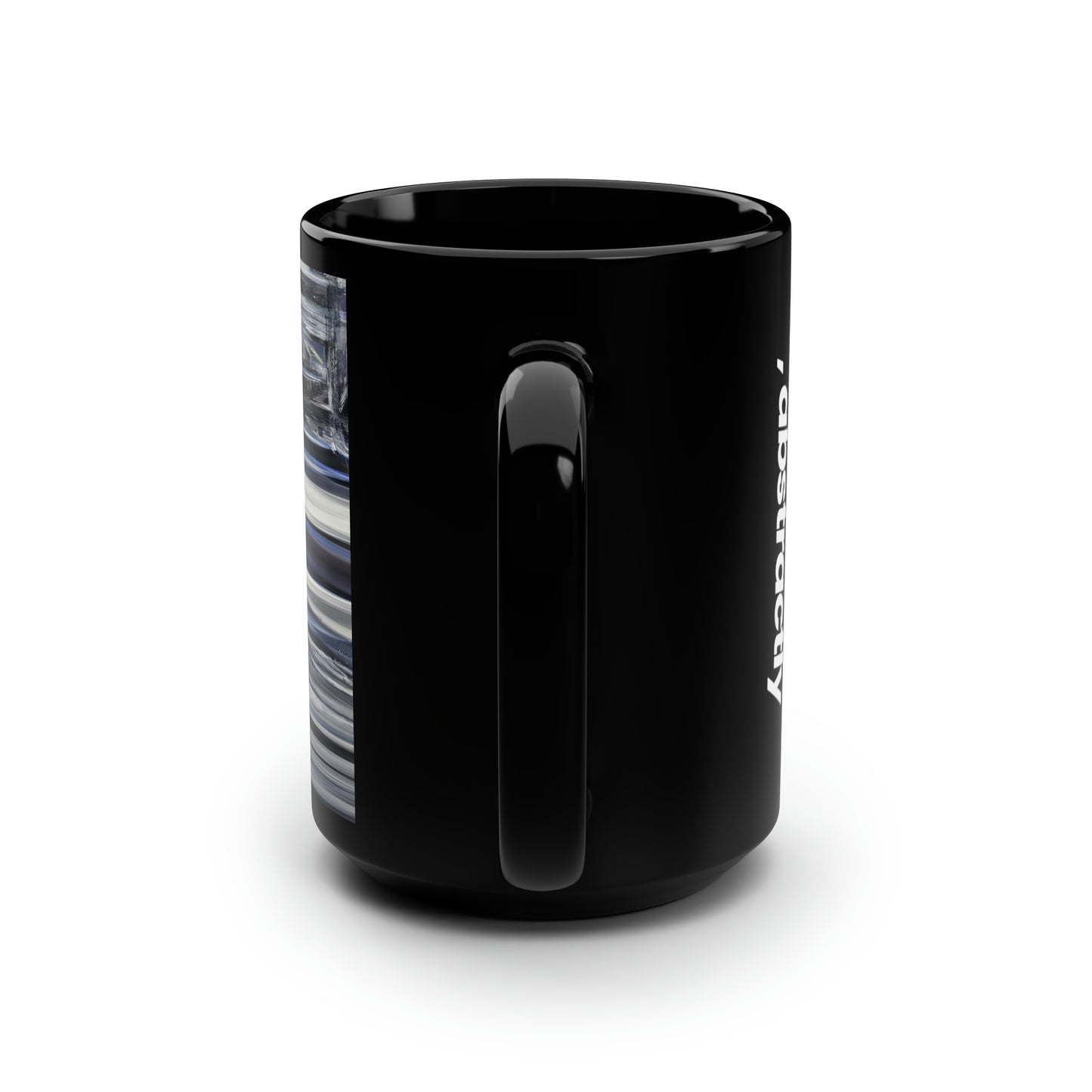 Victoria Eisenhardt - Spring Force, Abstractly - Black Ceramic Mug 15oz