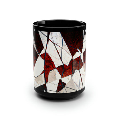 Adrianne Thomas - Spring Force, Abstractly - Black Ceramic Mug 15oz