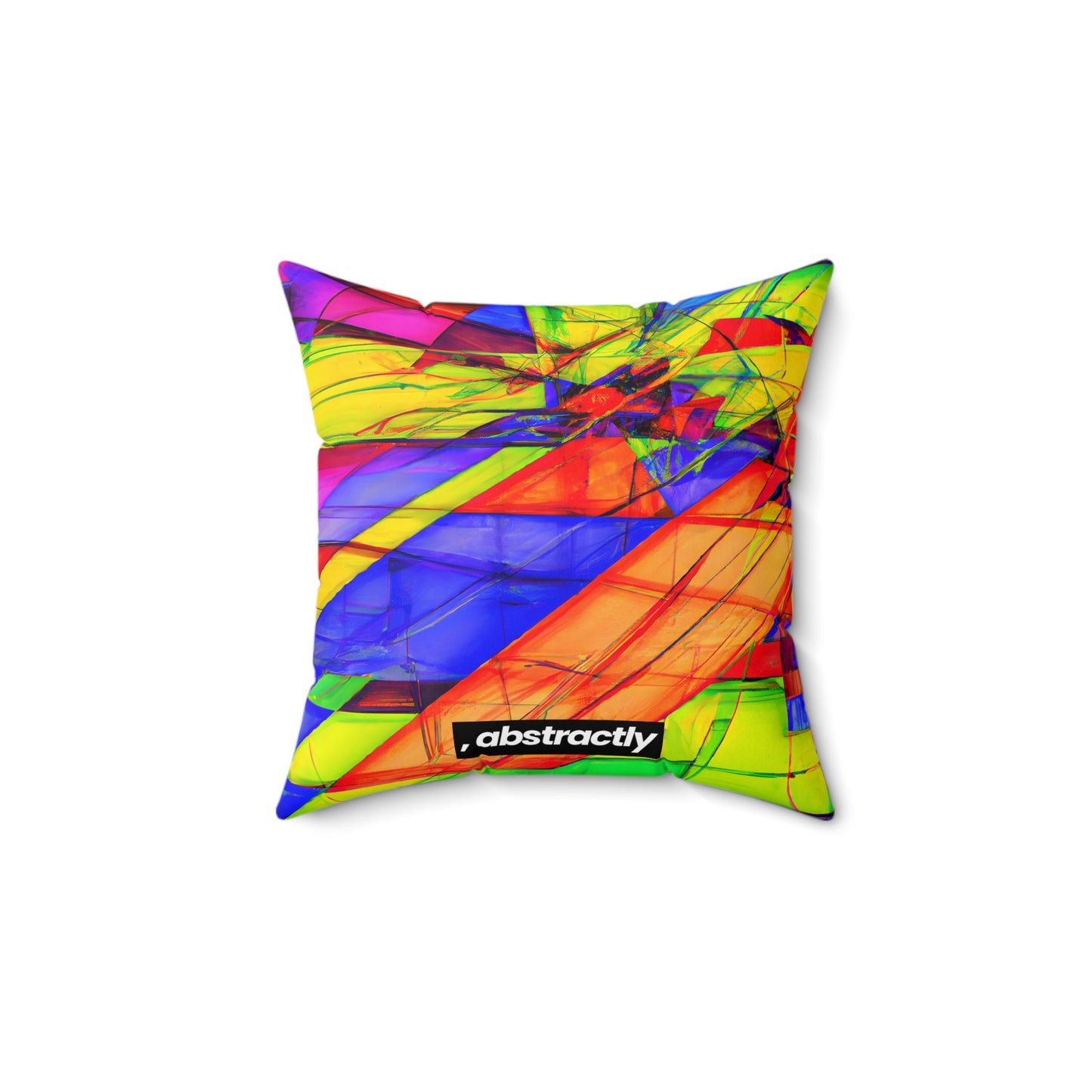 Valerie Higgs - Electric Force, Abstractly - Faux Suede Throw Pillow