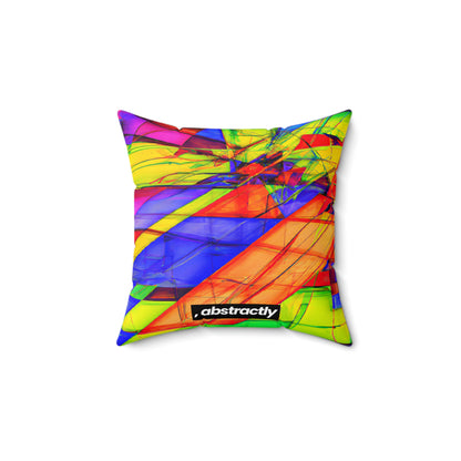 Valerie Higgs - Electric Force, Abstractly - Faux Suede Throw Pillow