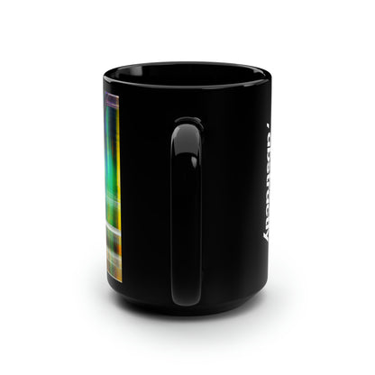 Marshall Sobel - Strong Force, Abstractly - Black Ceramic Mug 15oz