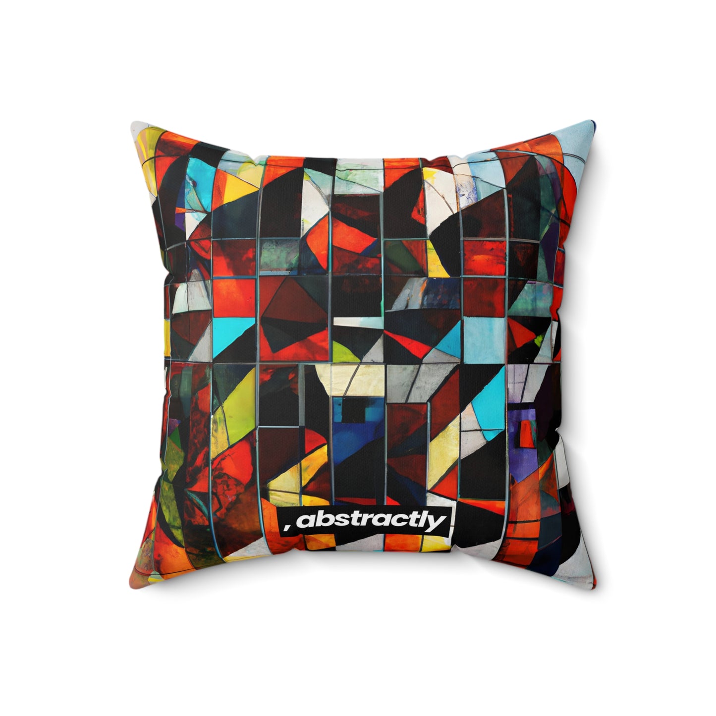 Maxine Cavanaugh - Friction Force, Abstractly - Faux Suede Throw Pillow