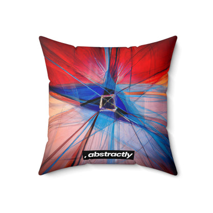 Sylvia Blackburn - Magnetic Force, Abstractly - Faux Suede Throw Pillow