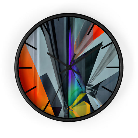 Astrid Hoffmann - Gravity Force, Abstractly - Wall Clock