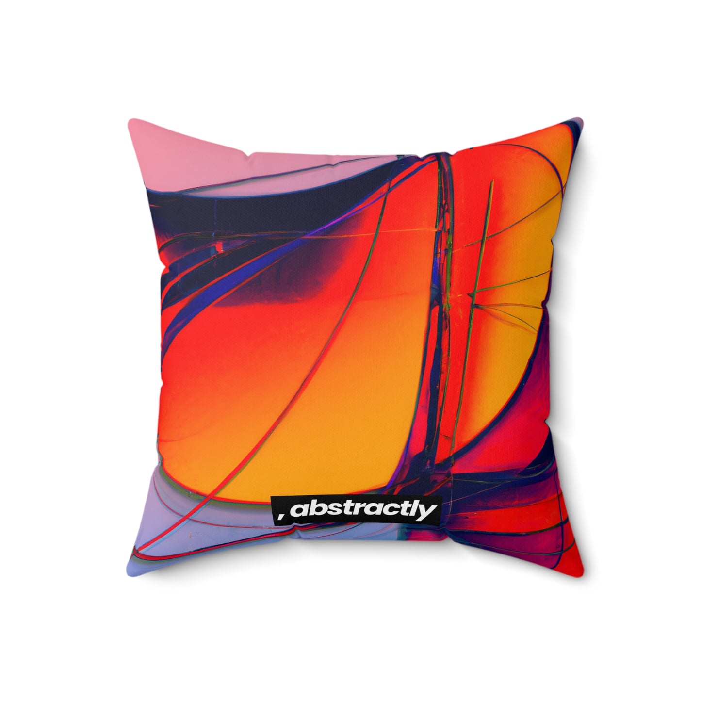 Claudia Henningsen - Air Resistance Force, Abstractly - Faux Suede Throw Pillow