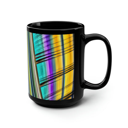 Spencer Harrison - Spring Force, Abstractly - Black Ceramic Mug 15oz