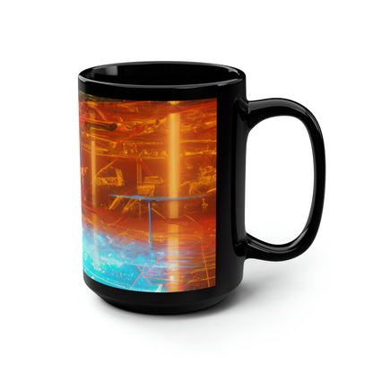 Eagle Summit Finance - Revenue, Abstractly - Black Ceramic Mug 15oz