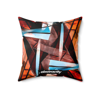 Lilian Hawking - Electric Force, Abstractly - Faux Suede Throw Pillow