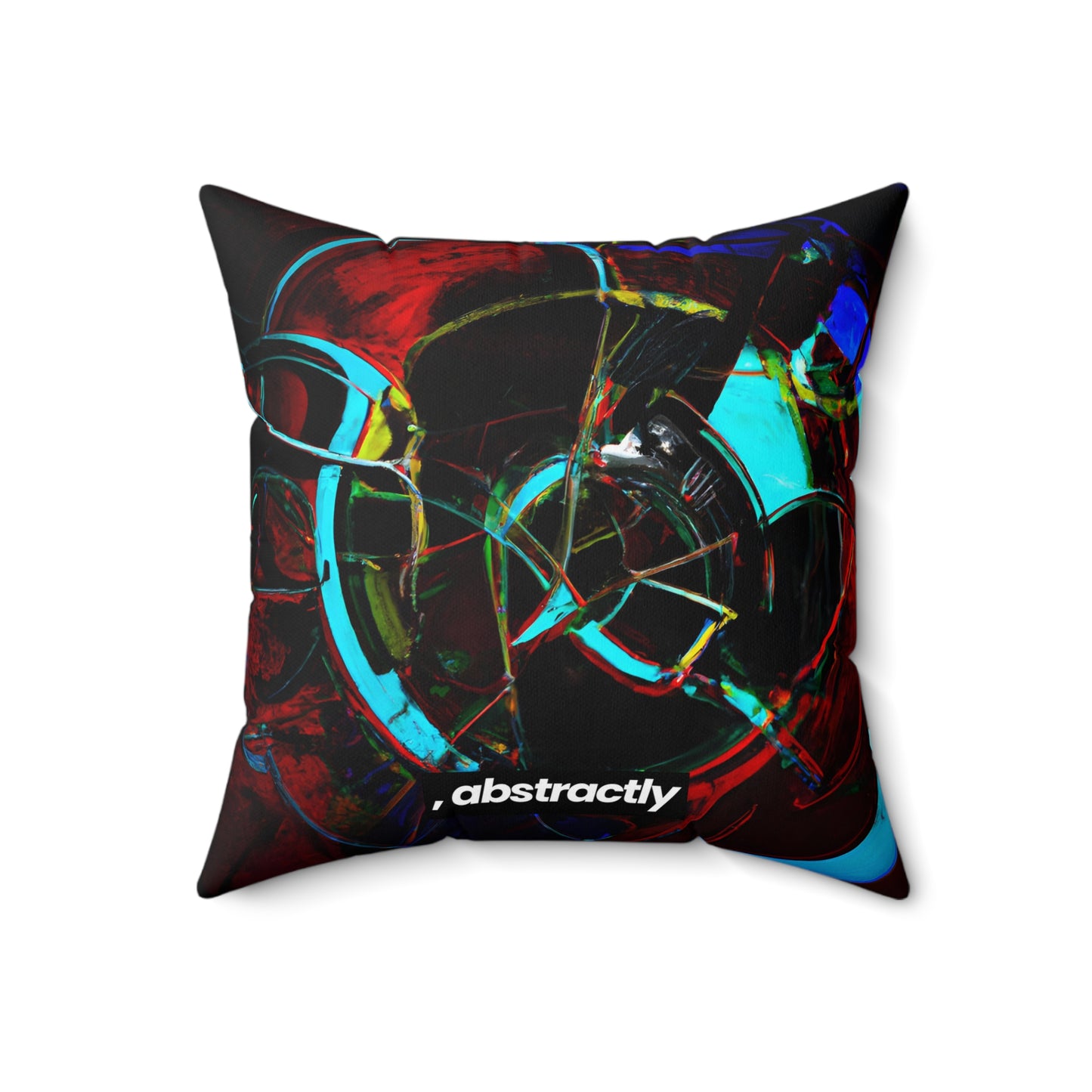 Lorena Sheffield - Electromagnetic Force, Abstractly - Faux Suede Throw Pillow