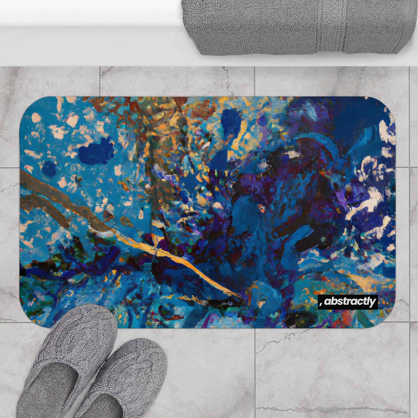 Auroflux Prismatite - Chemistry, Abstractly - Bath Mat