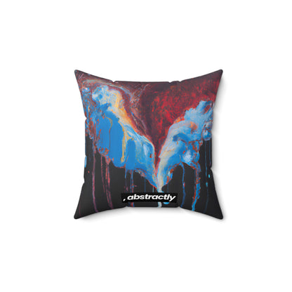 Quantum Quicksilver Crystal - Chemistry, Abstractly - Faux Suede Throw Pillow