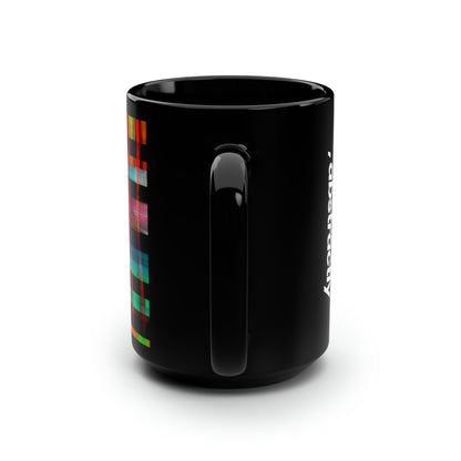 Pasty Jenkins - Electromagnetic Force, Abstractly - Black Ceramic Mug 15oz