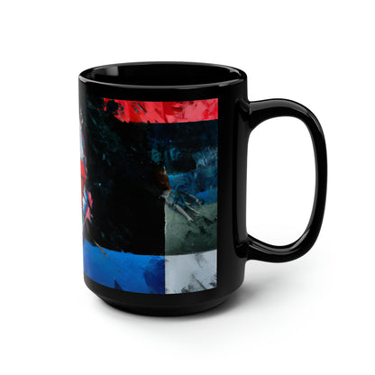 Arthur Finkelstein - Weak Force, Abstractly - Black Ceramic Mug 15oz