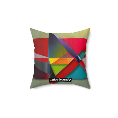 Thomas Sanderson - Friction Force, Abstractly - Faux Suede Throw Pillow