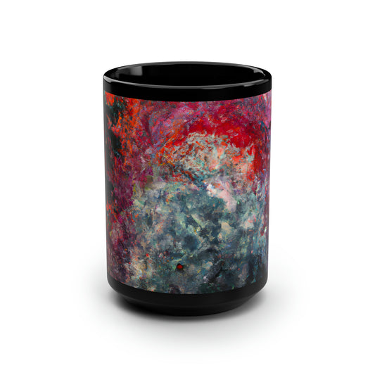 Luminion Crystalloid - Chemistry, Abstractly - Black Ceramic Mug 15oz