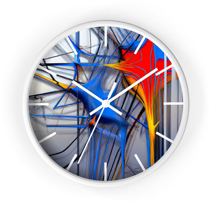 Ernestine Northwood - Friction Force, Abstractly - Wall Clock