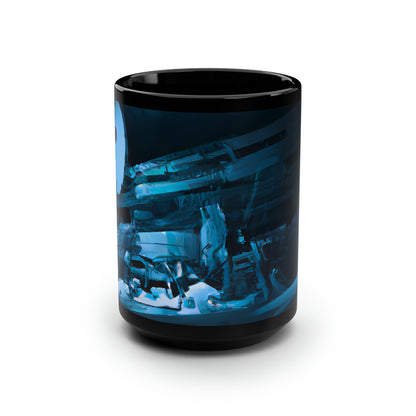 Aquila Capital - Sunk Cost, Abstractly - Black Ceramic Mug 15oz