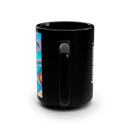 Aiden Merrick - Normal Force, Abstractly - Black Ceramic Mug 15oz