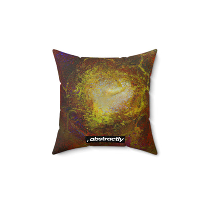 Halsteadium Hexane - Chemistry, Abstractly - Faux Suede Throw Pillow