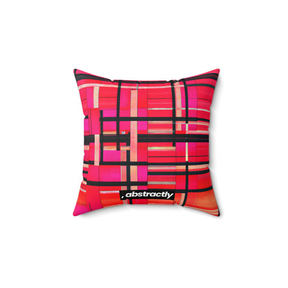 Adrian Kleinberg - Tension Force, Abstractly - Faux Suede Throw Pillow