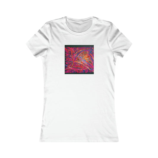 Solarian Crystal Prism - Neon, Abstractly - Ladies' Cut Tee