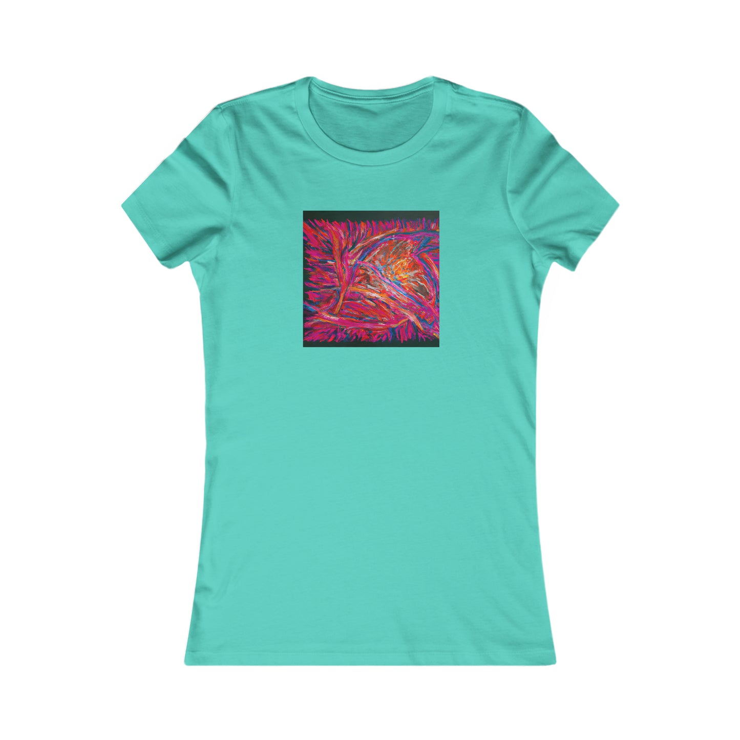 Solarian Crystal Prism - Neon, Abstractly - Ladies' Cut Tee