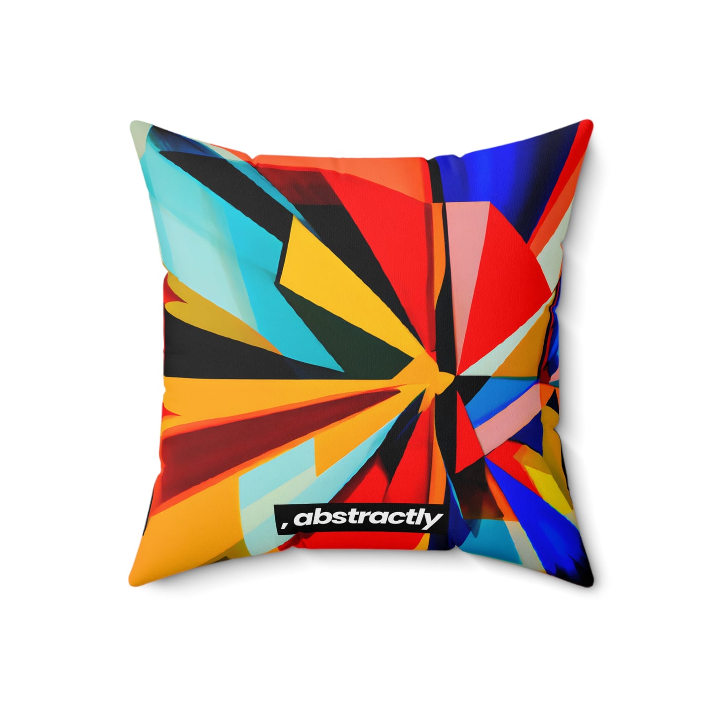 Oliver Lancaster - Electric Force, Abstractly - Faux Suede Throw Pillow