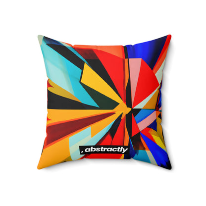 Oliver Lancaster - Electric Force, Abstractly - Faux Suede Throw Pillow