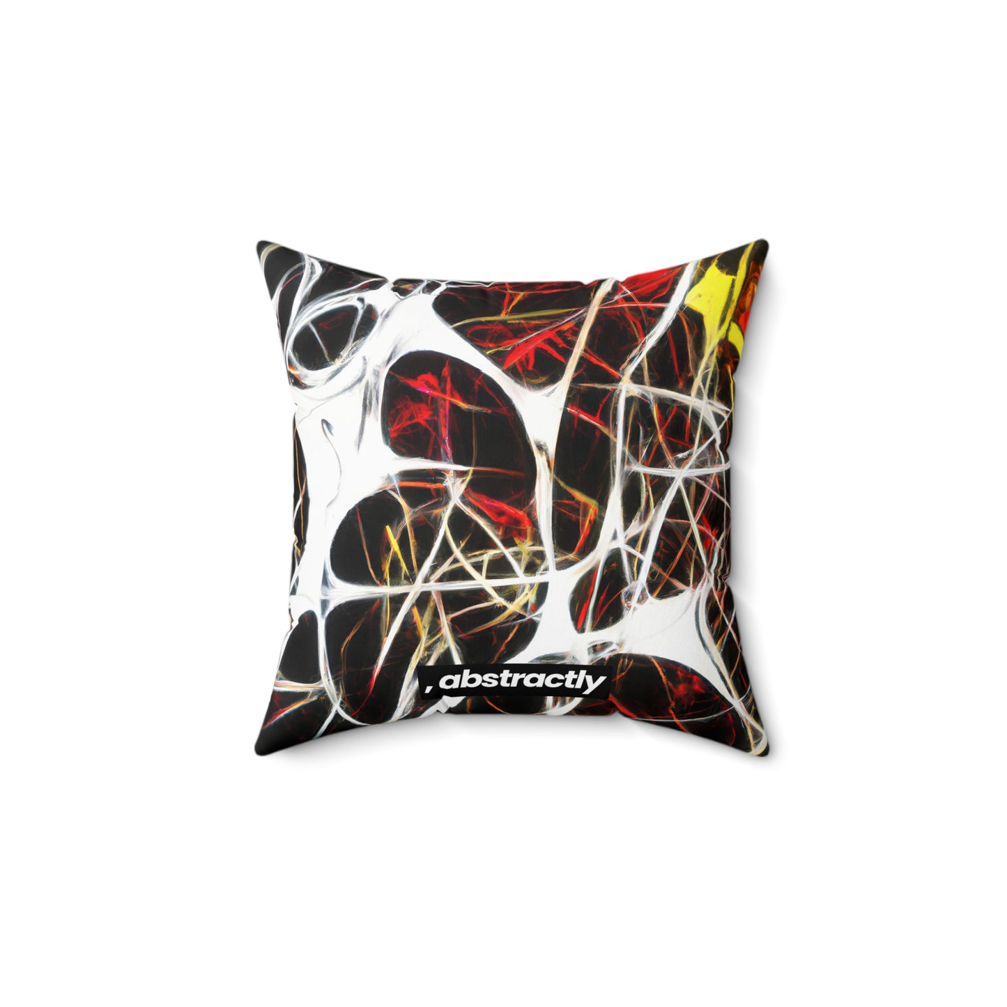 Beatrice Coleman - Electric Force, Abstractly - Faux Suede Throw Pillow