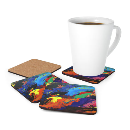 Galacticinium Oxide - Chemistry, Abstractly - Corkwood Coaster Set of 4