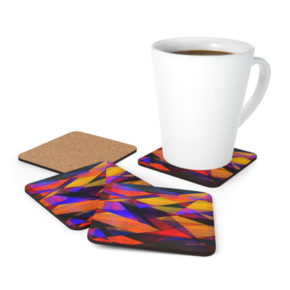 Eloise Franklin - Gravity Force, Abstractly - Corkwood Coaster Set of 4