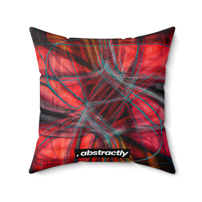 Lois Strauss - Electromagnetic Force, Abstractly - Faux Suede Throw Pillow