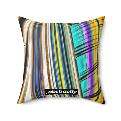 Spencer Harrison - Spring Force, Abstractly - Faux Suede Throw Pillow