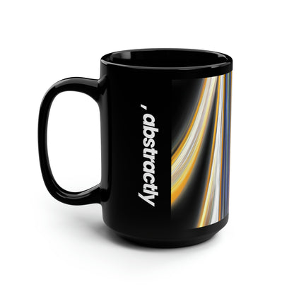 Spencer Harrison - Spring Force, Abstractly - Black Ceramic Mug 15oz