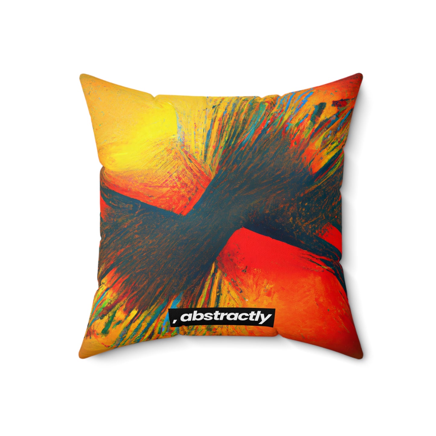 Frances Richter - Gravity Force, Abstractly - Faux Suede Throw Pillow