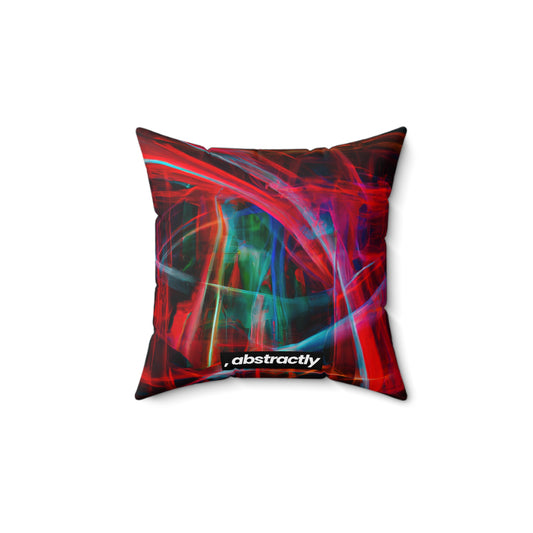 Maria Everton - Weak Force, Abstractly - Faux Suede Throw Pillow