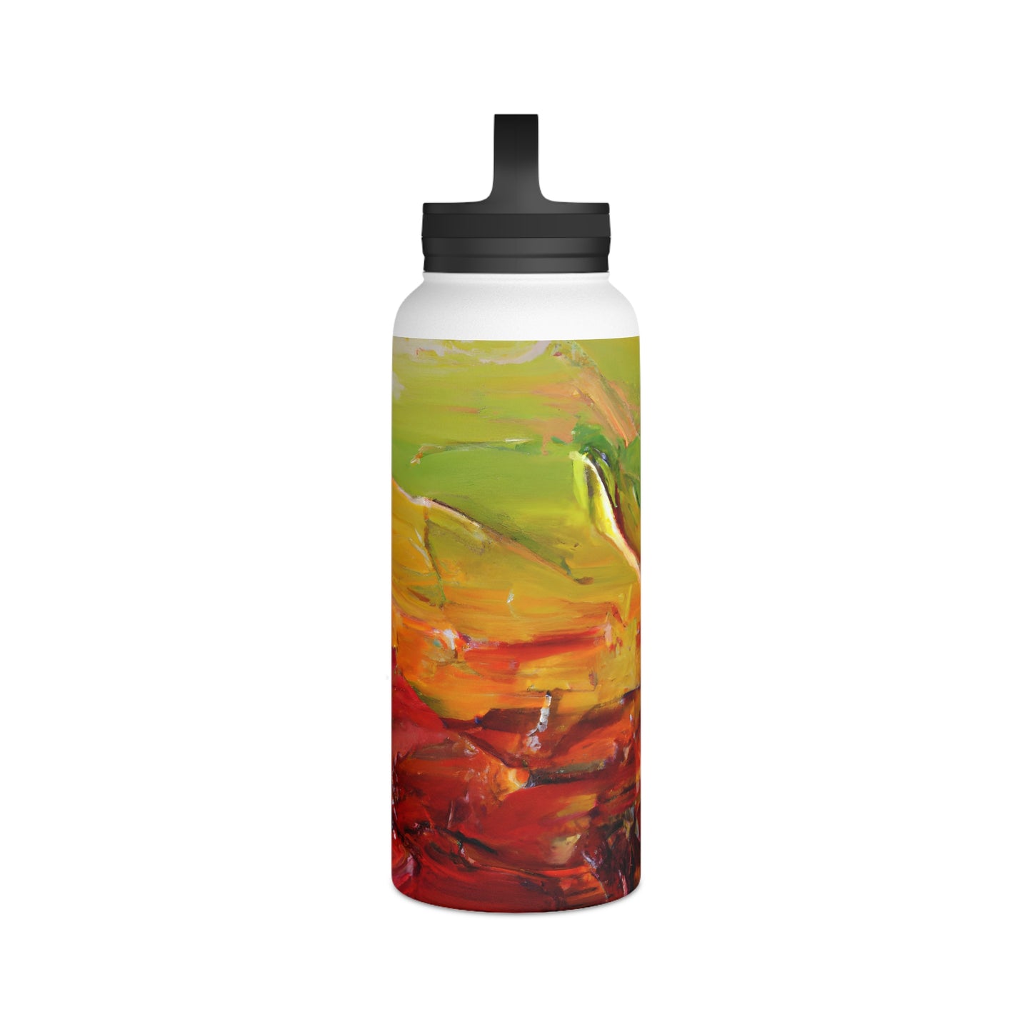 Quantum Crystalinium - Manganese, Abstractly - Stainless Steel Water Bottle