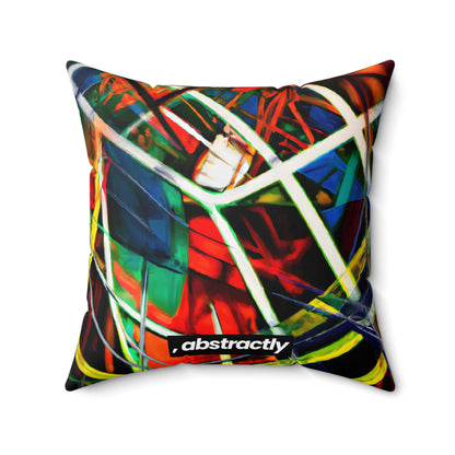 Philip Marconi - Tension Force, Abstractly - Faux Suede Throw Pillow