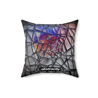 Elise Harrington - Tension Force, Abstractly - Faux Suede Throw Pillow