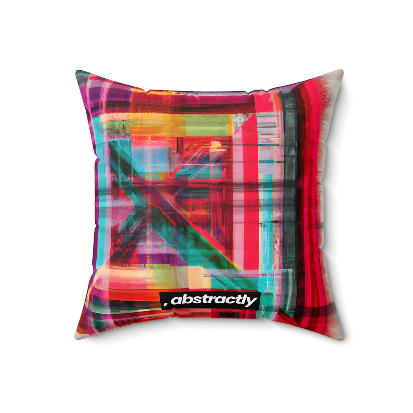 Mildred Hawking - Friction Force, Abstractly - Faux Suede Throw Pillow